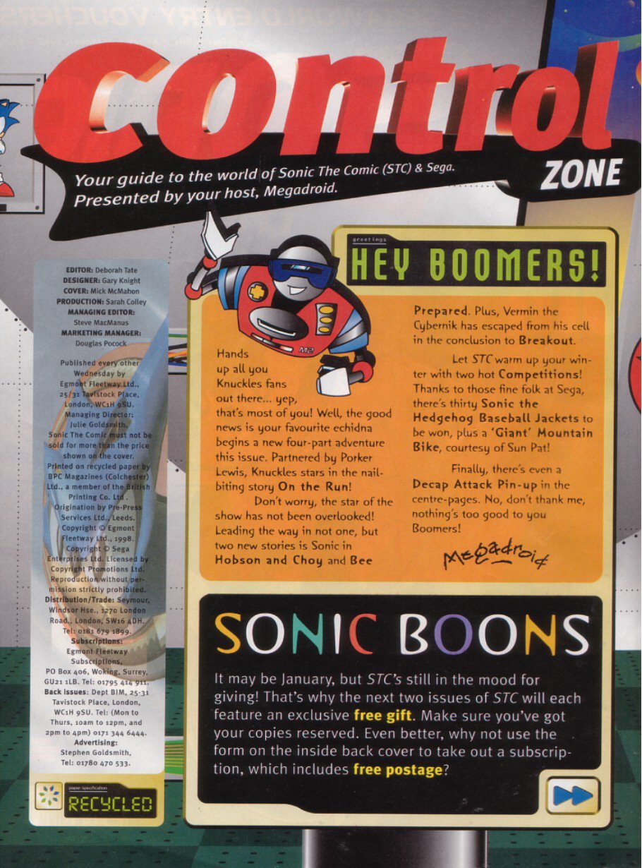 Sonic - The Comic Issue No. 121 Page 1